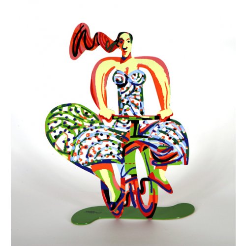 Summer Rider Free Standing Double Sided Bicycle Sculpture - David Gerstein