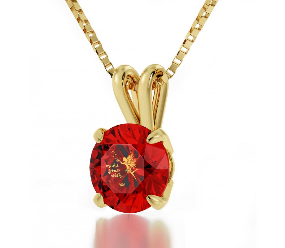 Swarovski Fairy Luck Necklace in Gold Plate- Nano