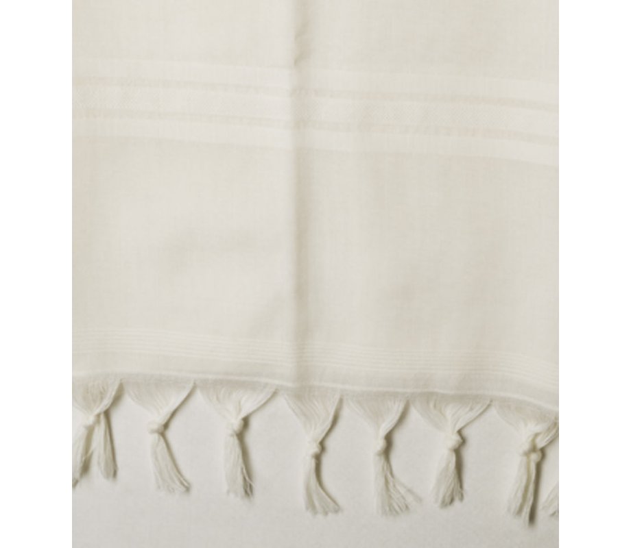 Talitania Kosher Wool Tallit Katan with White Stripes