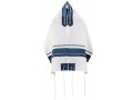 Tallit Set with Classic Blue Stripes -Ronit Gur