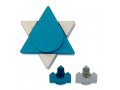 Teal Anodized Aluminum Travel Shabbat Candlesticks, Star Of David - Avner Agayof