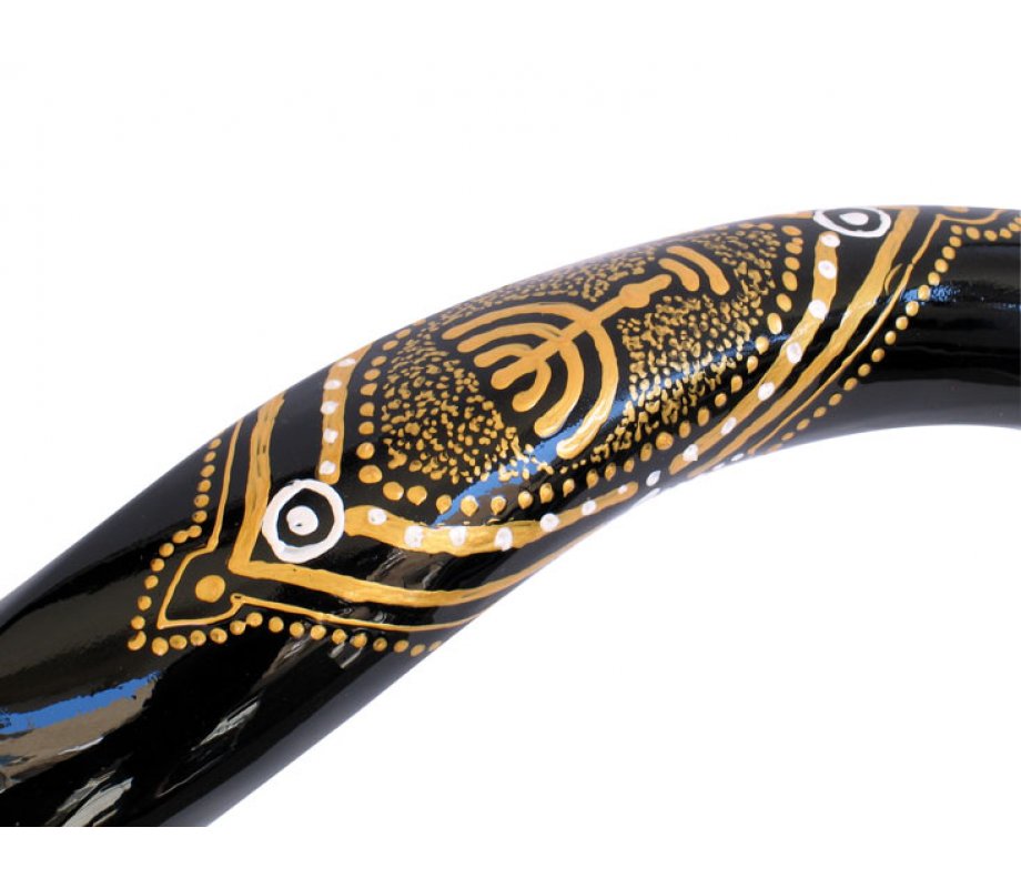 Ten Commandments Hand Painted Yemenite Shofar