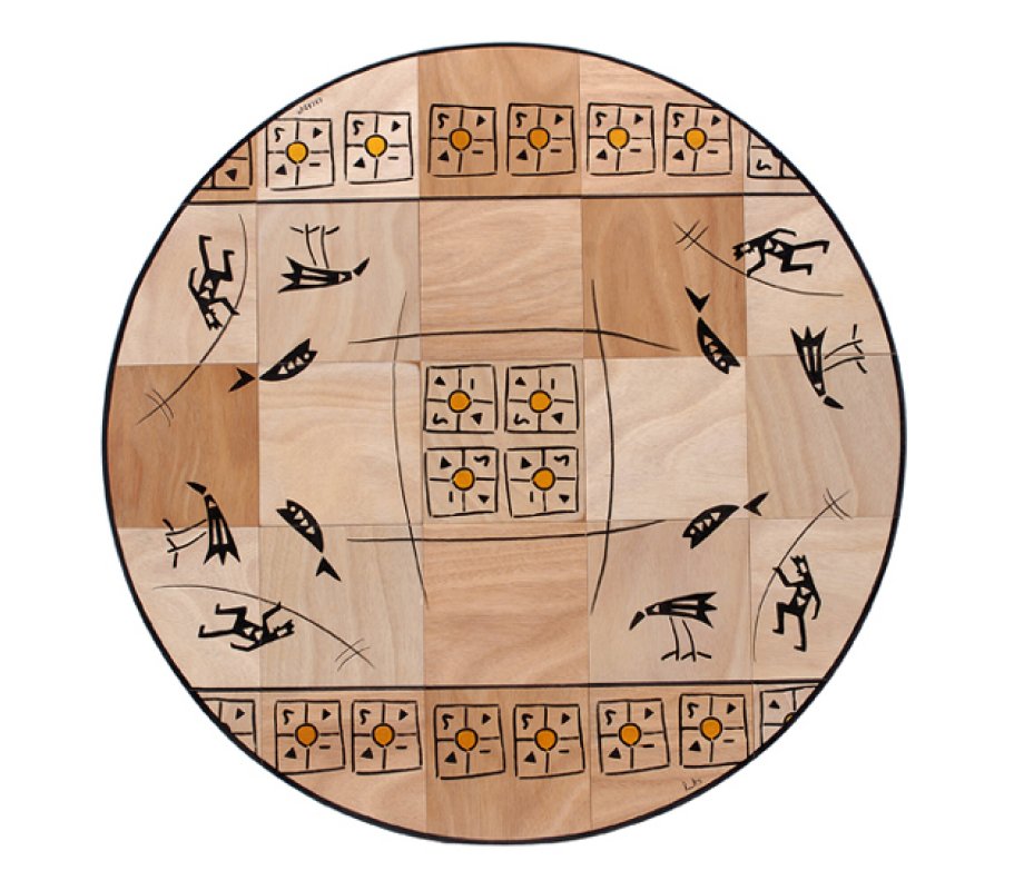 Teva Round Floor Mat - Kakadu