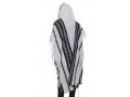 Traditional Chabad Wool Tallit Non Slip Prayer Shawl with Standard Tzitzit as Default