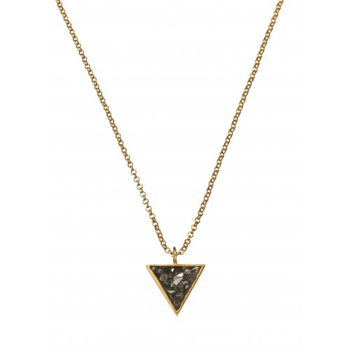 Triangle Necklace by Chaya Elfasi - Rough Diamond