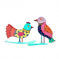 Two Birds Yair Emanuel Small Free Standing Metal Table Sculpture