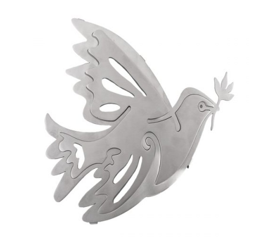 Two-in-One Anodized Aluminum Trivets, Dove of Peace - Yair Emanuel