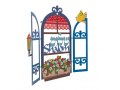 Wall Plaque, Decorative Window, Shalom Blessing in Hebrew-English - Dorit Judaica