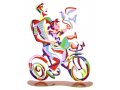 Weekend Ride Free Standing Double Sided Bicycle Sculpture - David Gerstein