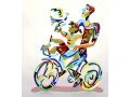 Weekend Ride Free Standing Double Sided Bicycle Sculpture - David Gerstein