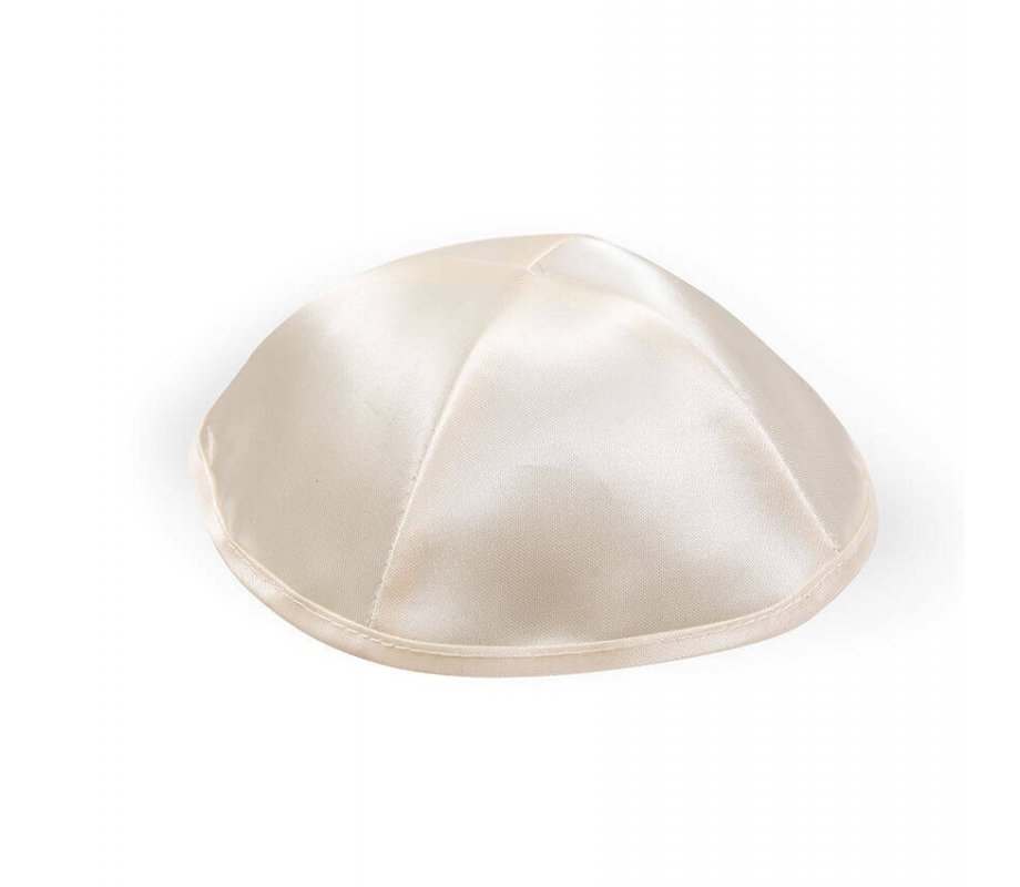 White Tallit Set with Purple Flowers by Ronit Gur