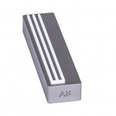 White on Gray Modern Shin Design Israel Museum Mezuzah Case