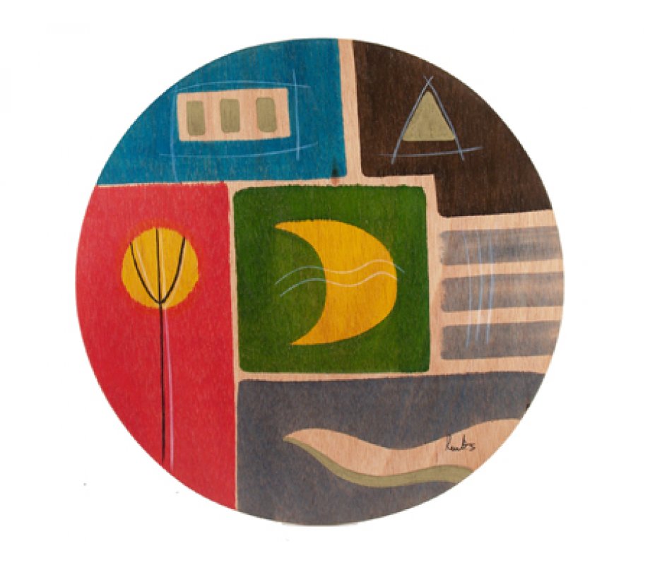Yellow Moon Round Placemat