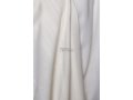 Yishtabach Classic Wool Tallit Non Slip Prayer Shawl - Pure White Stripes